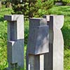 drie zuilen - hardsteen - 1974