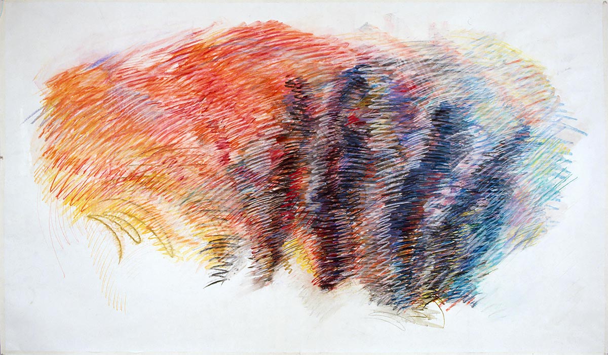 pastel, gemengde technieken op papier