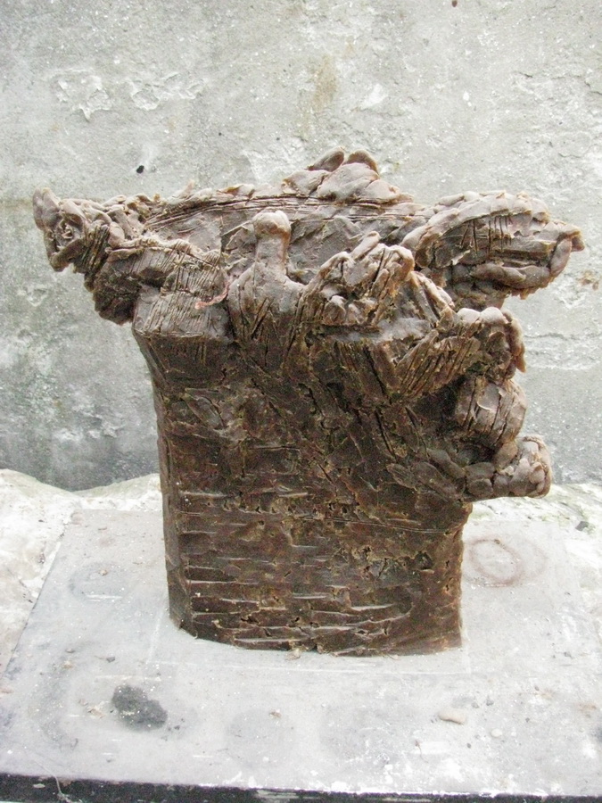 Vliegend landschap, 2005-2010, was, 35x35x9